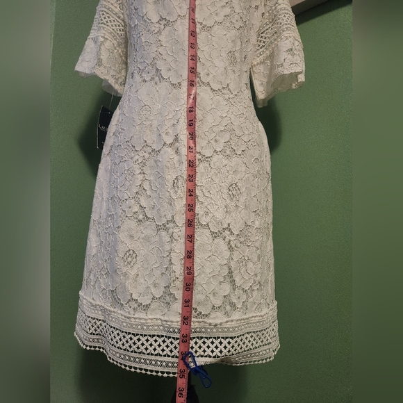 Ralph Lauren Off-White Lace Dress! NWT Sz 10 So Pretty! SAVE 15%! - Picture 6 of 14